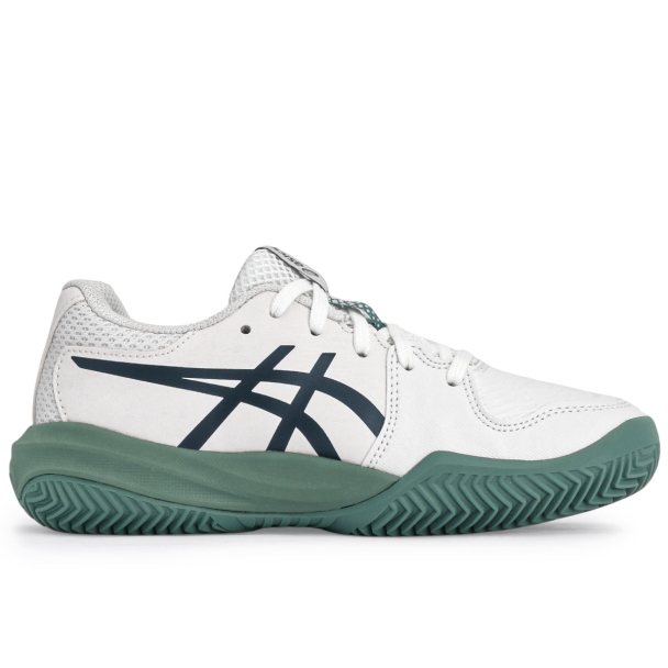 Tênis ASICS Gel Resolution X GS Infantil Clay Saibro - Branco e Marinho